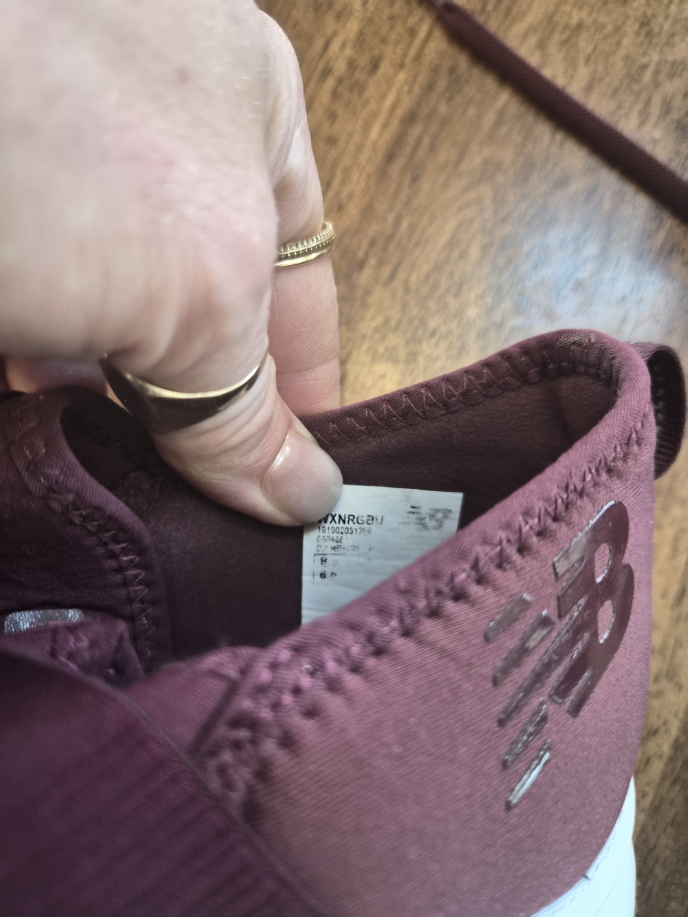 New Balance Women's Slip-On Athletic Sneakers in Burgundy - Picture 4 of 6